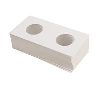 Uteruik Bundle of 50 5 x 5 cm in cartoncino Mylar Coin Flips for Storage Holder 25 mm