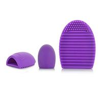 Uteruik Cleaning Glove Makeup Washing Brush Scrubber Board Cosmetic Clean (Viola)