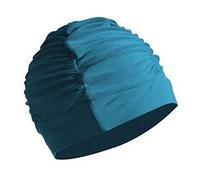Uteruik Cuffia da nuoto da donna per capelli lunghi, elastica, pieghettata, protezione per capelli e orecchie, per piscina, spiaggia, doccia, 1 pezzo (#A)