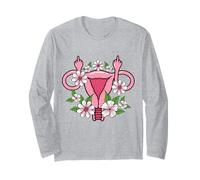 Uterus Middle Finger Feminist PRO Choice Diritti delle Donne Maglia a Manica