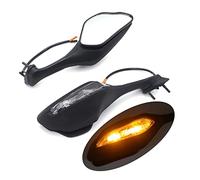 UTEXAMROL Specchi retrovisori con indicatori di direzione a LED Neri compatibili con Parti del Motociclo CBR1000RR CBR 1000RR 2017-2022 2021(MT252-037-BK)