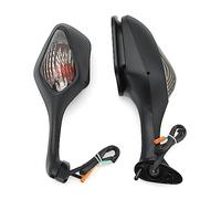 UTEXAMROL Specchietto retrovisore Moto LED Indicatori di direzione Specchietti Laterali Accessori Moto Pieghevoli compatibili con CBR1000RR 2008-2012 VFR1200(Smoked-Fold)