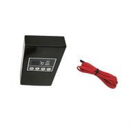 UTH-170 Termostato digitale touch screen per sauna e bagno turco | Intervallo di temperatura: 5-60 °C, massimo 4 KW, controllo LCD, esportazione dati, per bianco, 7 x 12 x 2,7 cm (nero)