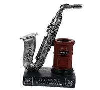 UTHCLO 1 Pc portapenne per sassofono di titolari statuina da collezione musicale arredamento della scrivania dell'ufficio Arredamento per ufficio squisito portapenne bene