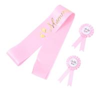 UTHCLO 1 set Decorativo per Shower con Sash Genitori per e Foto Memorabili Include Sash Rosa per e Papà