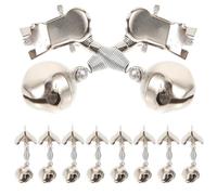 UTHCLO 10 Pezzi Campanelli D'allarme per Canna da Pesca Clip Accessori Pesca Resistenti All’usura ad Alta Sensibilità e Carpfishing Stile Casuale