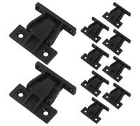 UTHCLO 10 Pezzi Connettore Angolare per Mobili in Plastica Nero, Staffa ad Angolo, Fissaggio Sicuro dei Pannelli, per Pannello Mobiletto, Scaffali e Cassetti