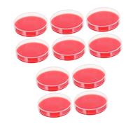 UTHCLO 10 pezzi Piastre Agar per Laboratorio Medium di Crescita Biologica Resistente e Leggero Piastra Petri per Microbiologia e Crescita in Vitro