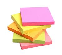 UTHCLO 100 fogli Foglietti Adesivi Colorati Confezione Note per Ufficio e Scuola per e Facili Attaccare su Diverse Colore Casuale Colore Casuale
