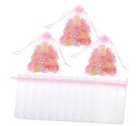 UTHCLO 100 Pezzi Sacchetti Regalo Organza con Coulisse Buste per Dolciumi e Bomboniere per Matrimonio Battesimo Compleanno e Festa Facili da Chiudere e Riutilizzabili