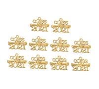UTHCLO 10pezzi Ciondoli Lettera Lega Per Laurea Accessori Gioielli Per Feste e Occasioni Speciali Elegante e Leggero Di Charm Per Decorazioni e