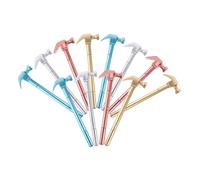 UTHCLO 12 Pezzi Gel Martello Fluido per Ufficio e Scuola Colore Argento Oro Ergonomico Antiscivolo Regalo per Studenti