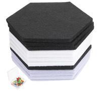 UTHCLO 12 pezzi Pannelli Acustici Esagonali Densità per Isolamento Sonoro e Assorbimento per Scuole Ktv e Studi Materiale Premium Senza Odore Facili da Installare e Decorativi