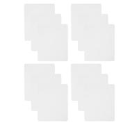 UTHCLO 12 Pezzi Tappetino Trasferimento e a Termico Gomma in Mouse Bianco Rettangolare Resistente All'usura per Ufficio Studenti e Professionisti