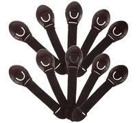 UTHCLO 12 Serrature di Sicurezza per Piccoli Serrature per Cassetti e Armadietti Protezione Multifunzionale per Porte Finestre e Wc Colore Caffè a Forma di Cuore Facile da