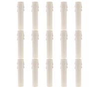 UTHCLO 15 Pezzi Manicotti Copri Lampada Candela in Plastica Bianca Ø30x100mm Design a Lacrima per Protezione Antigoccia, Coprimaniche per Candele e Portacandele da Interno, Installazione