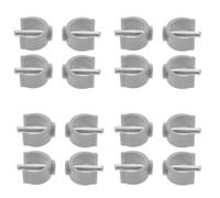 UTHCLO 16 Pezzi Clip Porta Bastone per Deambulatore Pieghevole, Morsetto a C Perno da 28 Mm in Materiale Resistente Grigio, Accessori per Bastoni da Passeggio per Anziani e Disabili