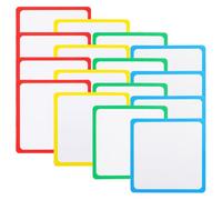 UTHCLO 16 pezzi Etichette Magnetiche Cancellabili Lavagna Magnetica Riutilizzabile per Scaffali Frigoriferi e Uffici Blu Rosso Verde e Giallo per Organizzazione Didattica e Gestione