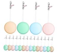 UTHCLO 18pezzi Salviette Pulisci Schermo Forma di Macaron Detergente per Schermi di Cellulari Ciondoli Detergenti per Schermi Decorativi Adatte per Pulizia di Telefoni Computer Tablet