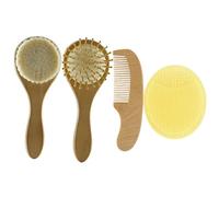 UTHCLO 1set Spazzole e Pettini Per Silicone e Setole Per Bagnetto e Dei Del Massaggio Scalpale e Distribuzione Degli Oli Naturali