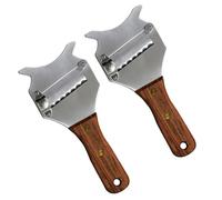 UTHCLO 2 Pezzi Affetta Professionale per Tartufi e Formaggio in Acciaio Inossidabile Affettatrice Portatile per Cioccolato e Formaggi Strumento Resistente e Antiruggine per Cucina