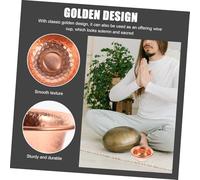 UTHCLO 2 pezzi Bicchieri Offerta Buddista in Rame Autentico Tazze Acqua Sacra per Altare Buddhista Tazze Decorazione Desktop Resistenti e Facili da Trasportare