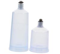 UTHCLO 2 Pezzi Bottiglie per Aerografo Dismontabili Contenitori Vernice Riutilizzabili Resistenti alla Corrosione per Pittura Modellismo Nail Art e Decorazioni Torte