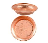 UTHCLO 2 Pezzi Ciotole Offerta in Rame per Yoga e Meditazione Ciotola Acqua Santa Tibetana Decorativa Piatti Mandala per Casa e Tempio