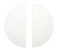 UTHCLO 2 Pezzi Lente Semicircolare in Vetro Ottico per Insegnamento della Fisica Strumento Didattico per Esperimenti di Luce e Ottica Leggera e Portatile per Laboratori Scolastici