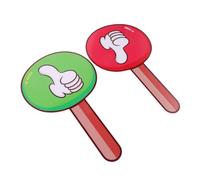 UTHCLO 2 pezzi Palette Voto Doppia Faccia PVC e Temperato Lavagna Portatile per Insegnanti e Segnapunti Riutilizzabile per Votazioni e Interazioni Educative