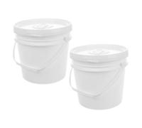 UTHCLO 2 Pezzi Secchio per Salviette Umidificate con Coperchio Ermetico e Manico Secchio in Plastica per Conservazione Salviette Morbide in Bagno Auto e Cucina Protezione Freschezza e