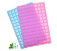 UTHCLO 2 Pezzi Stampi per Cubetti Ghiaccio Forma Cavità Plastica Resistente Facili da Sformare Impilabili e per Freezer e Bevande Colore Casuale