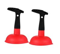 UTHCLO 2 Pezzi Sturalavandini Piccolo con Manico Ergonomico in Gomma per Bagno e Cucina Ventosa Potente per Lavelli e Scarichi Facile da Pulire e Usare