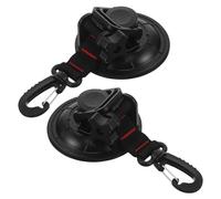 UTHCLO 2 Pezzi Ventose con Ganci Rinforzati Fissaggio Pesante per Tende Camper Barca Ventose Riutilizzabili per Vetri e Segnaletica Ganci Senza Foratura per Campeggio e Uso Esterno