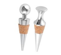 UTHCLO 2 Pezzi Vino Bottiglia Sughero Tappi Tappatrice Per Bottiglie Vino Per Bottiglie Corn Corsers Del Per in Acciaio Legno