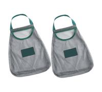 UTHCLO 2 Sacchetti di Rete per Verdura e Frutta da Appendere, Borsa Sospesa in Rete Verde per Conservazione Alimenti, Design Traspirante per Cucina e Dispensa