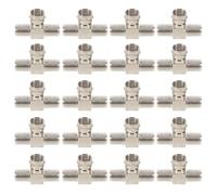 UTHCLO 20 Pezzi Adattatore Coassiale Maschio Femmina Splitter Vie per Collegamento Rapido Cavi Tv e Antenna Compatibile con Sistema Aereo Televisivo e Segnale Video