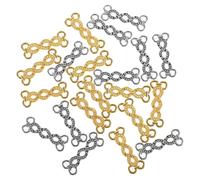 UTHCLO 20 pezzi Charm Connector per Gioielli Fai da Te Connettori Hollow Forma di in Anticato Accessori Resistenti per Bracciali e Collane da Argento Antico Oro