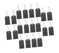 UTHCLO 20 Pezzi Etichette in Legno Rettangolari con Corda Pronta all Uso Lavagnette Piccole per Decorazioni Segnaposto Etichette Prezzi per Abbigliamento e Bomboniere