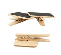 UTHCLO 20 Pezzi Mini Lavagnette in Legno Nero con Clip per Messaggi a Forma di Cuore o Quadrata, Lavagna Segnaposto per Matrimoni e Celebrazioni