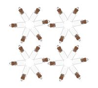 UTHCLO 24 pezzi Mini Bottiglie Vetro con Tappo Sughero Vasetti Piccoli per Decorazioni Conservazione Caramelle e Oggetti Bottigliette Artigianali Resistenti e Versatili