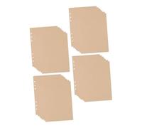 UTHCLO 240 pezzi Ricambio per Quaderni ad Anelli Carta Kraft Bianca Blocchi Ricaricabili per Scrittura Disegno e Organizzazione Ufficio Scuola Casa