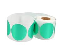 UTHCLO 250 pezzi Etichette Sigillo Adesive Verdi con Dentellato per Pacchi Buste e Certificati Sigilli Rilievo per Premiazioni e Sigillatura Sicura