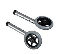 UTHCLO 2pezzi Ruote Di Ricambio Lega Di Alluminio Per Deambulatori e Sedia Rotelle Ruote Piene Con Cuscinetti Per Maggiore Capacità Di Carico e Maggiore Stabilità