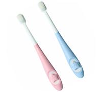 UTHCLO 2pezzi Spazzolino Da Denti Per Ragazzo Ragazza Design Carino Con Setole Morbide Per Pulizia Delicata e Profonda Per Ragazzo Ragazza Da Anni e Protegge Gengive e Denti Con Testa