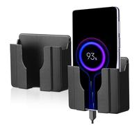 UTHCLO 2pezzi Supporto Da Muro Per Smartphone Supporto Per Carica Telefonino Montaggio Adesivo Per Doccia e Spazi Ristretti Organizzatore Remoto Per Casa e Ufficio