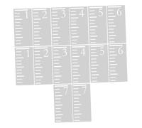 UTHCLO 2sets Grafico Per Ragazzo in Plastica Righello Piedi Per Misurare Altezza Stencil Appendere Alla Parete Per Monitorare La