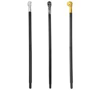 UTHCLO 3 Pezzi Bastone da Gioco di Ruolo Teschio in Plastica, Scettro da Re per Cosplay e Halloween, Design Staccabile in 3 Parti, Facile da Usare e Resistente