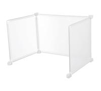 UTHCLO 3 Pezzi Divisori Trasparenti per Scrivania in Plastica Resistente Paravento Protettivo per Aree Pranzo Ufficio e Scuola Installazione Facile e Rimovibile