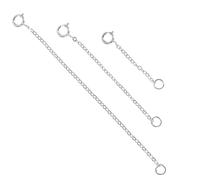UTHCLO 3 Pezzi Estensione Argento per Collane e Bracciali Accessori per Creazioni Fai da Te Lunghezze Perfetta per Donne e Ragazze